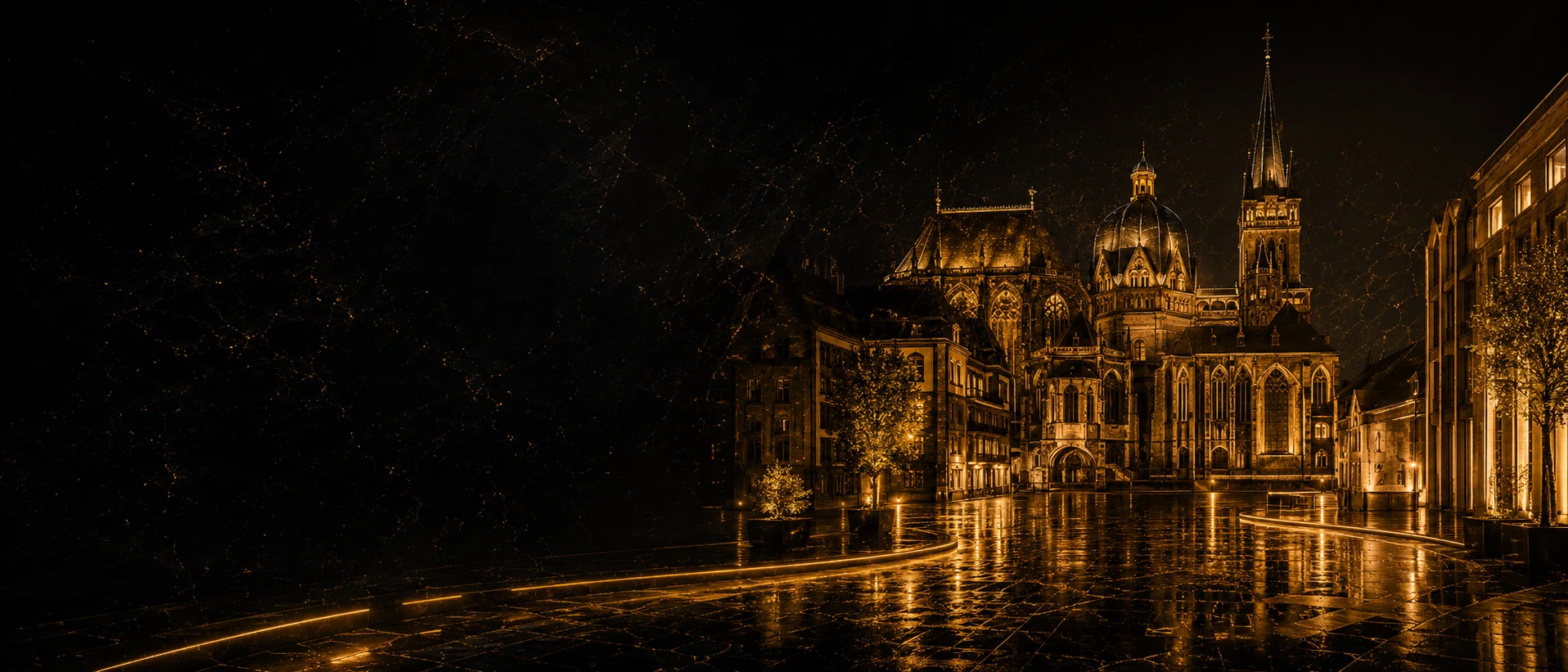 Aachen bei Nacht